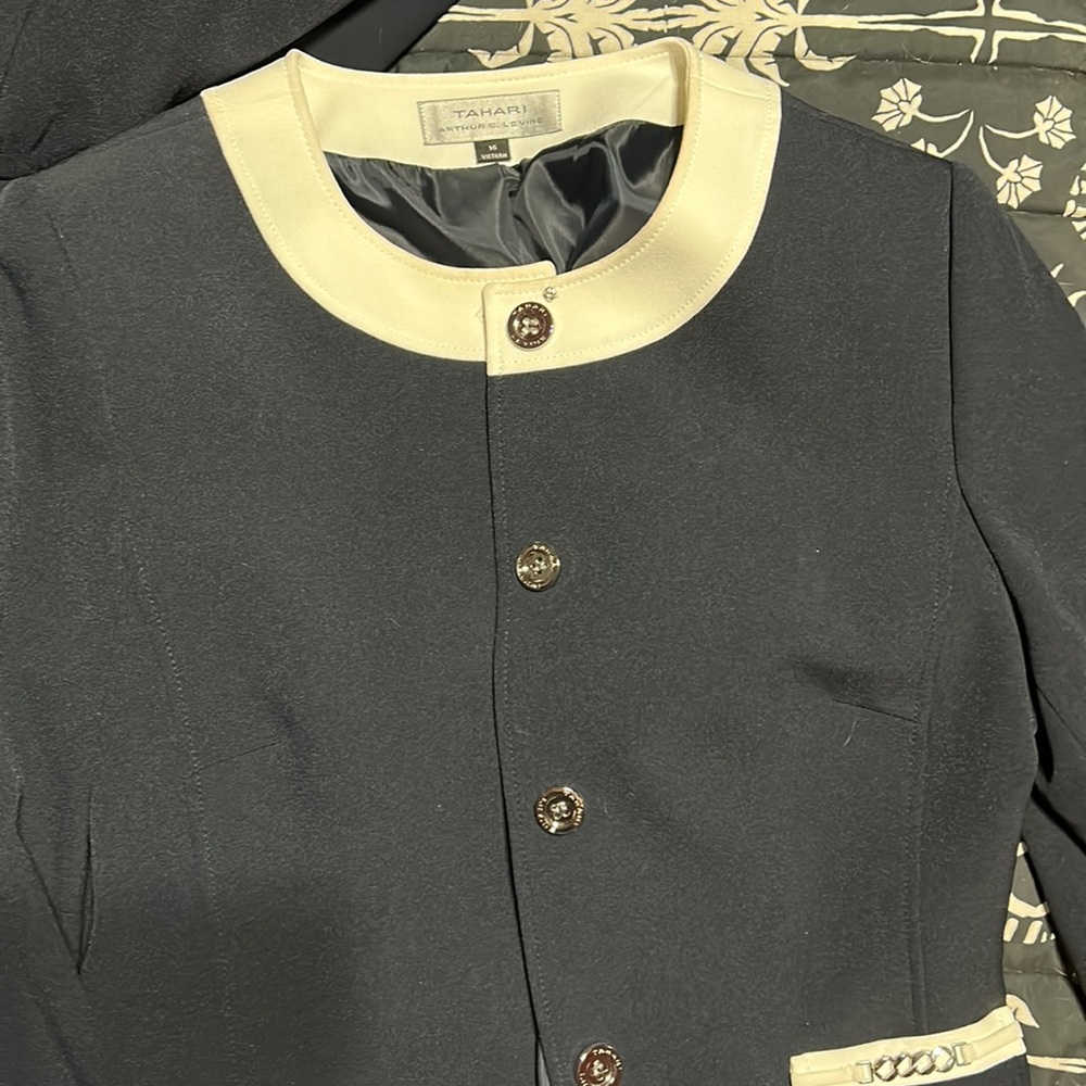 2 piece women's suit jacket and skirt